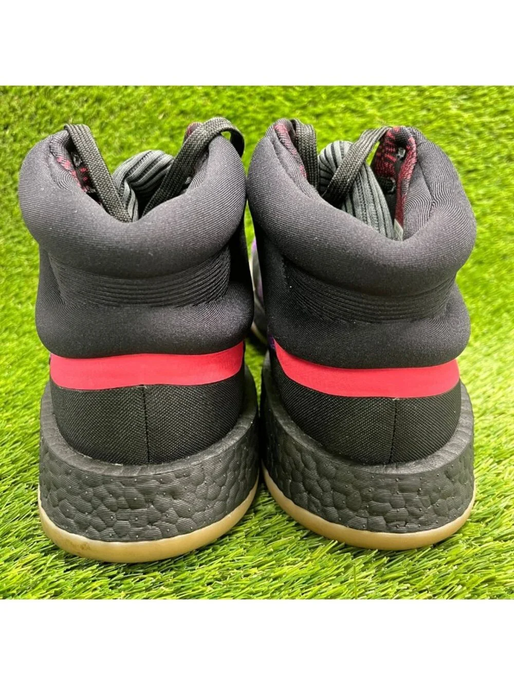 Adidas Marquee Boost Celebrate Black Cult Mens Size 15 Basketball Shoes Sneakers